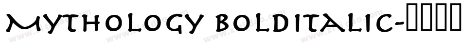 Mythology BoldItalic字体转换